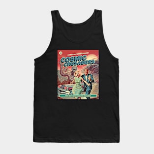 Retro Sci Fi Horror Comic Book Tank Top